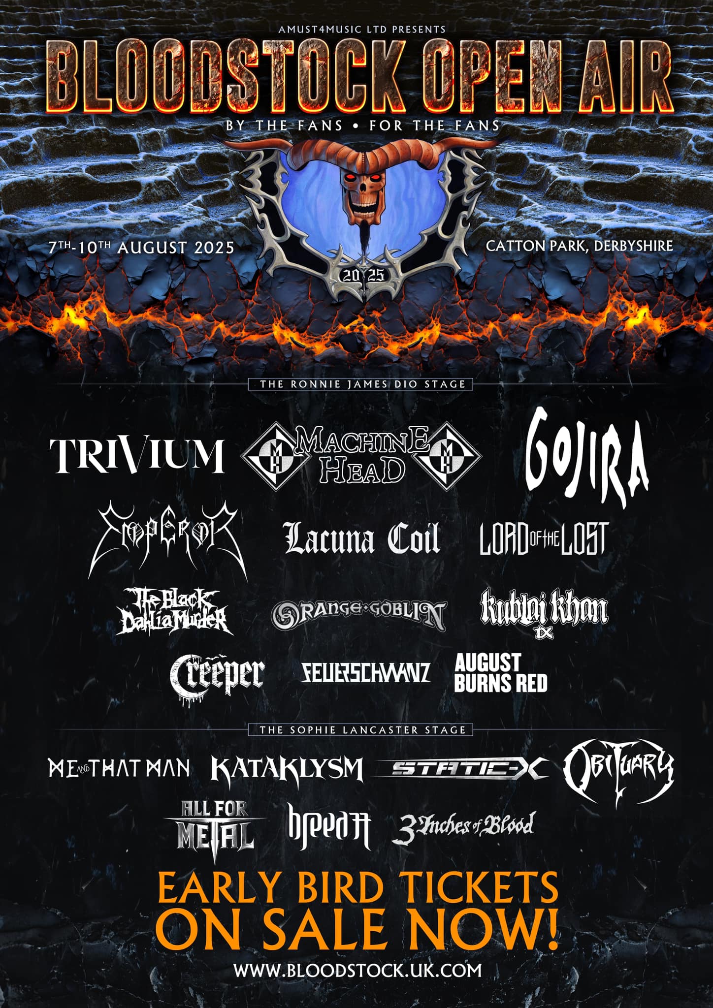 Bloodstock Festival 2025 headliners revealed! Bloodstock Festival 2025 headliners revealed!